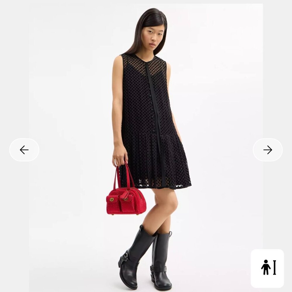 Coach Twin Turnlock Bag 20 Red Crystal Limited Edition CDT22 NWT - Picture 7 of 9